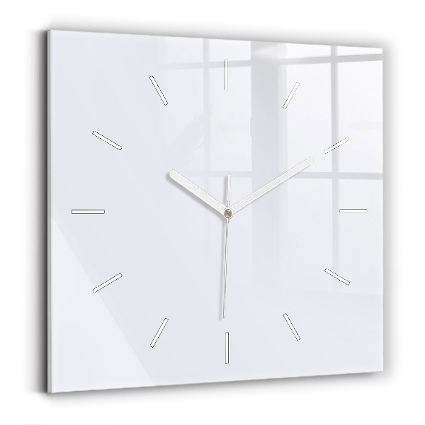 Horloge murale carrée Blanc