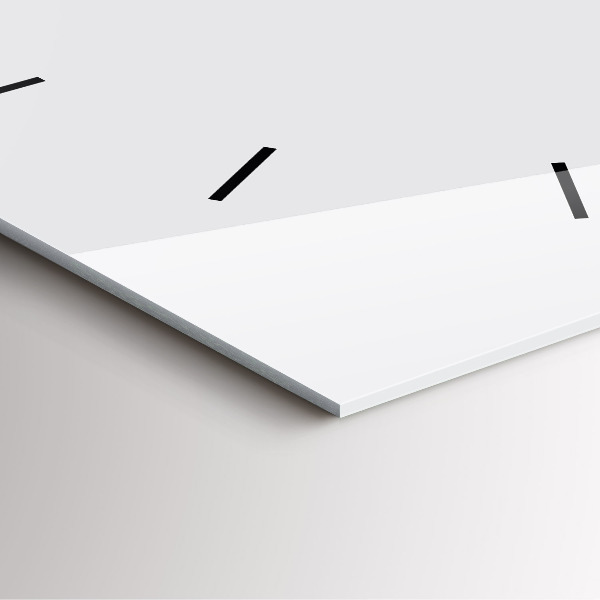 Horloge murale carrée Blanc