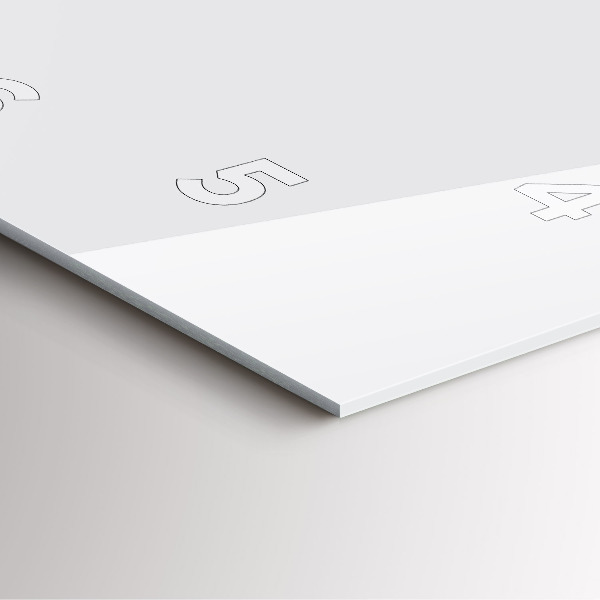 Horloge murale carrée Blanc