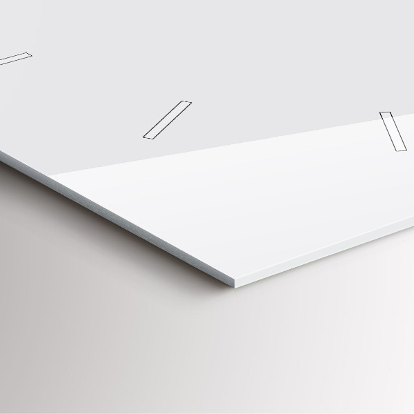 Horloge murale carrée Blanc