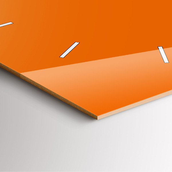 Horloge murale carrée Orange