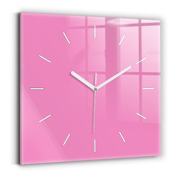 Horloge murale carrée Rose