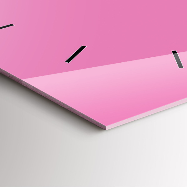 Horloge murale carrée Rose