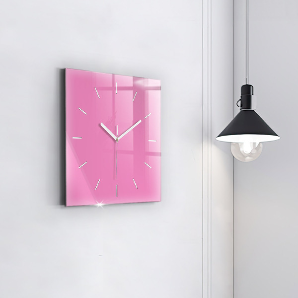 Horloge murale carrée Rose