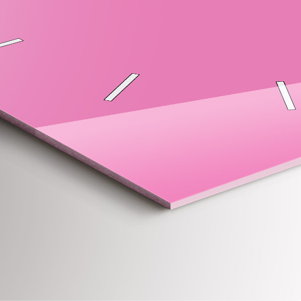 Horloge murale carrée Rose