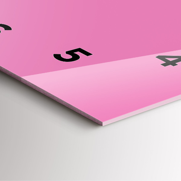 Horloge murale carrée Rose