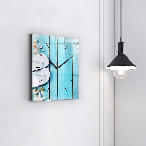 Horloge murale carrée Accessoires de vacances