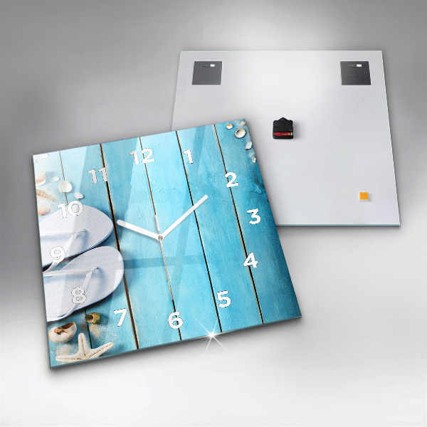 Horloge murale carrée Accessoires de vacances