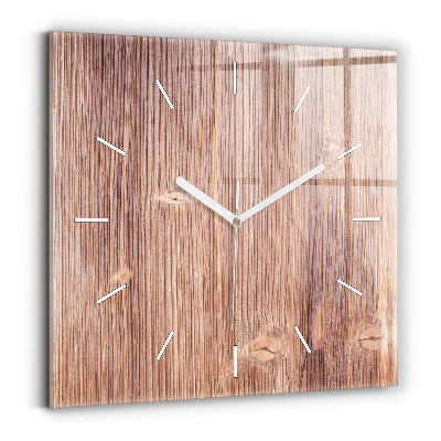 Horloge carrée en verre Poivrons