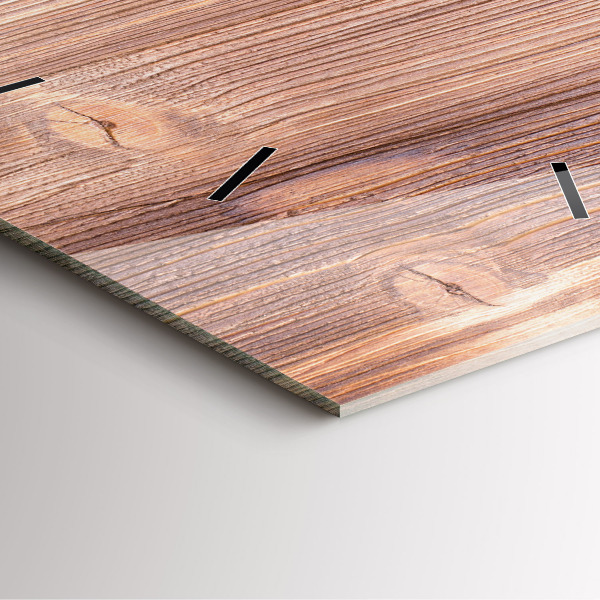 Horloge carrée en verre Poivrons