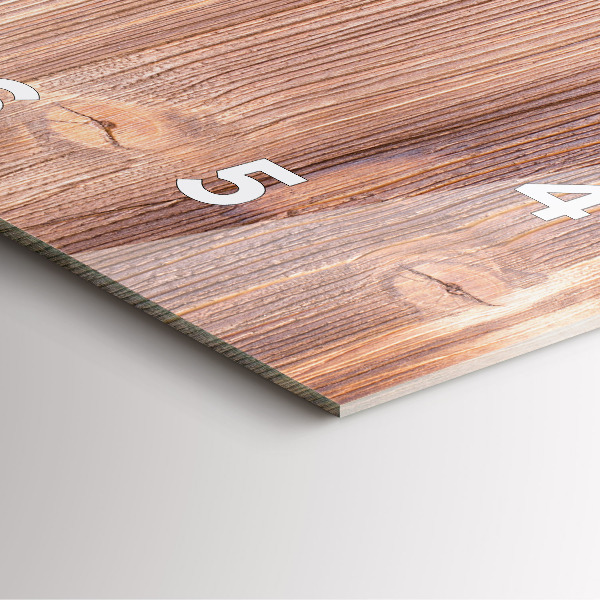 Horloge carrée en verre Poivrons