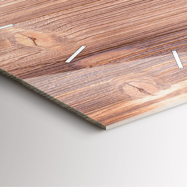 Horloge carrée en verre Poivrons