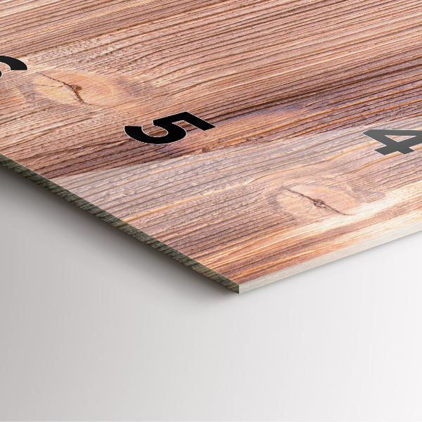 Horloge carrée en verre Poivrons