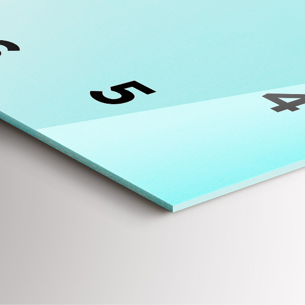 Pendule carrée en verre Palmiers verts