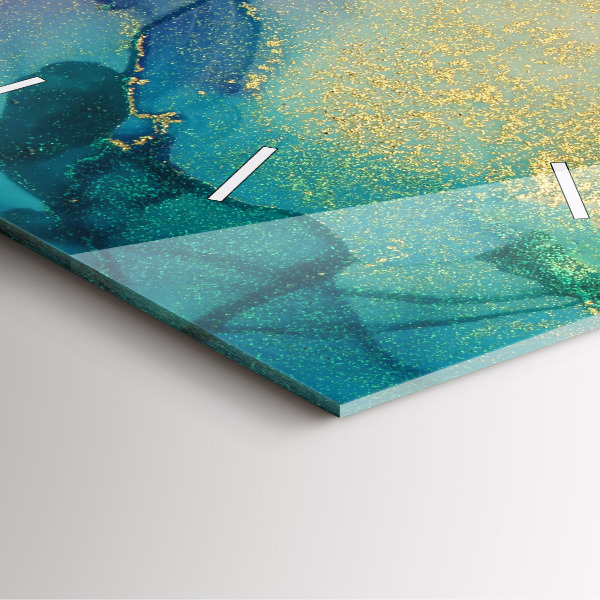 Horloge murale carrée Abstraction des couleurs