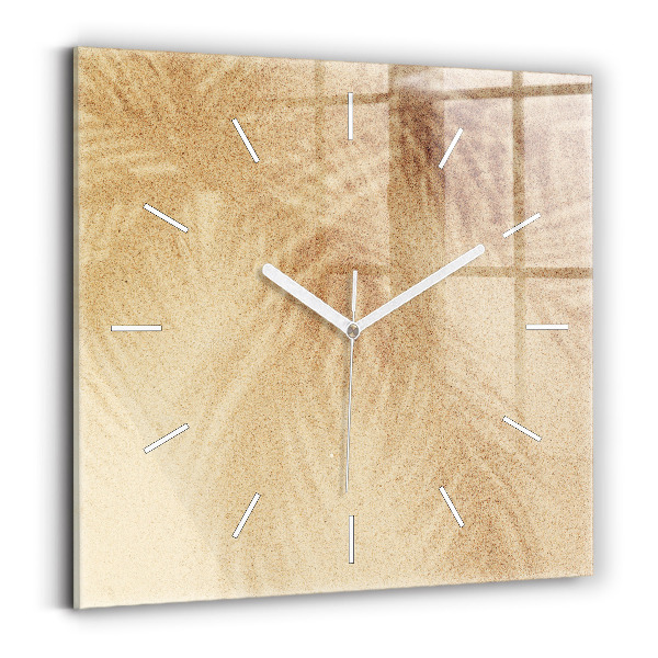 Horloge murale carrée Abstraction dorée