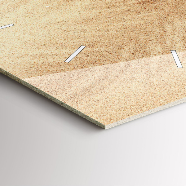 Horloge murale carrée Abstraction dorée