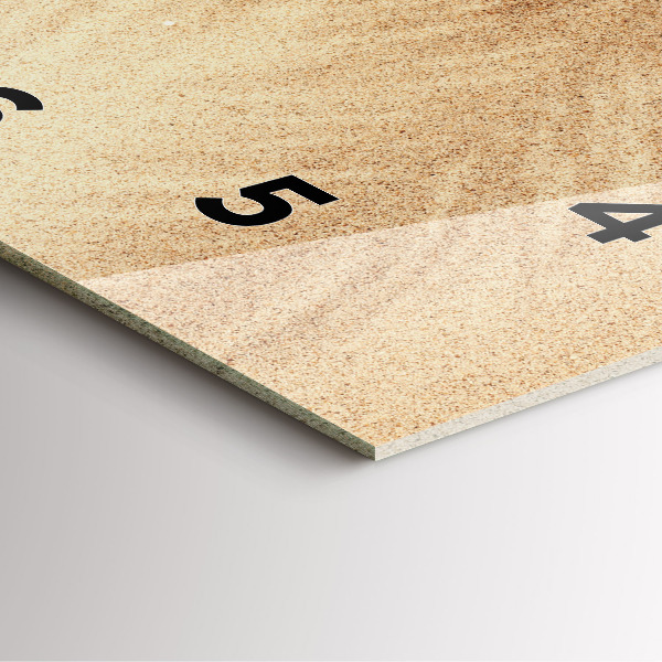 Horloge murale carrée Abstraction dorée