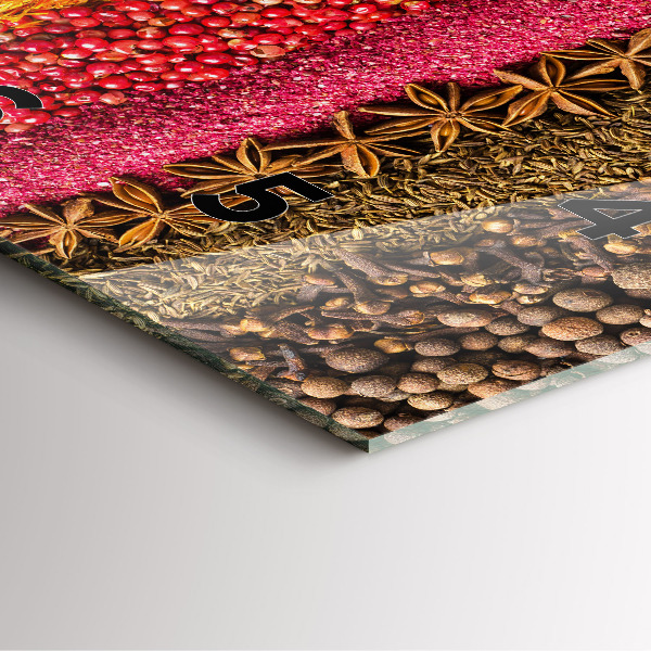 Horloge murale carrée 'Des rangées d''épices'