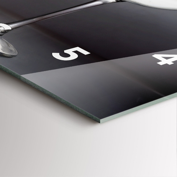 Horloge murale carrée Un verre de vin