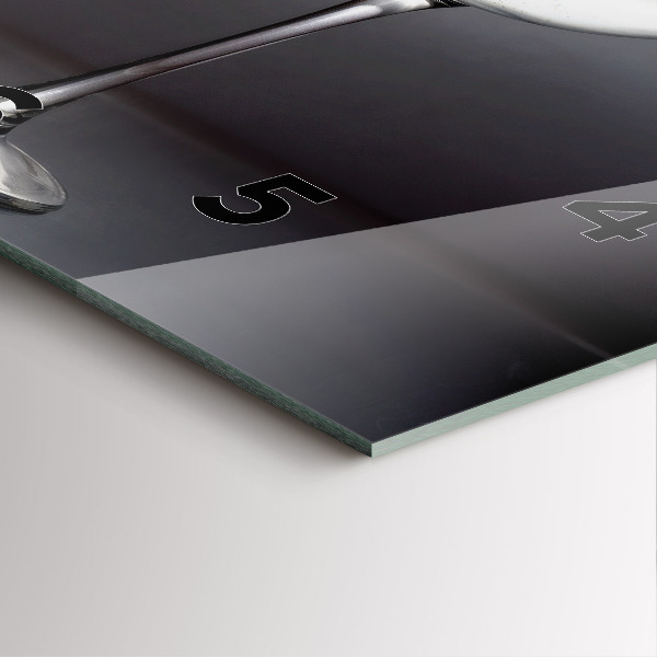 Horloge murale carrée Un verre de vin