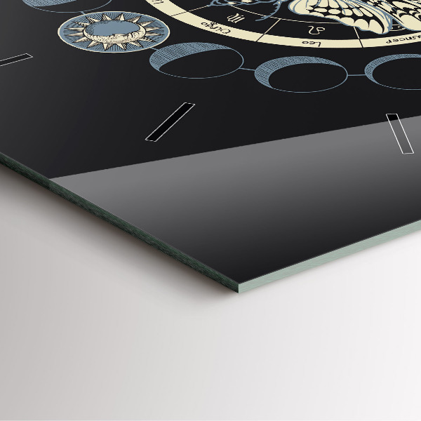 Horloge murale carrée Phases de la lune