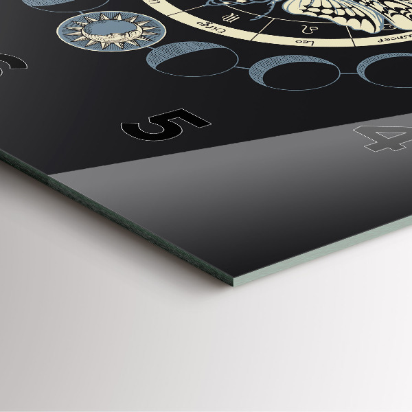 Horloge murale carrée Phases de la lune