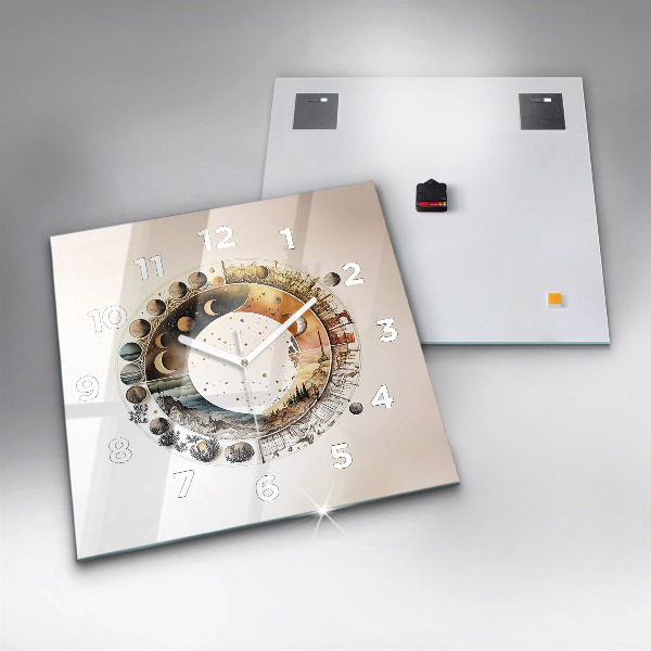 Horloge murale carrée Horloge astronomique