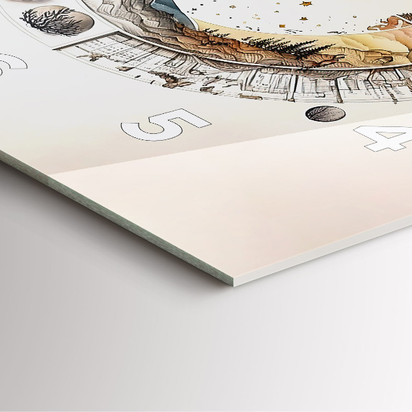 Horloge murale carrée Horloge astronomique