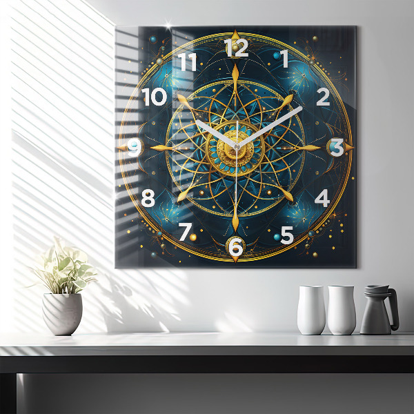 Horloge murale carrée Horloge horoscope