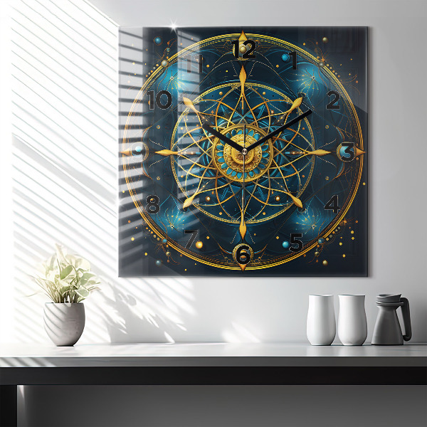Horloge murale carrée Horloge horoscope