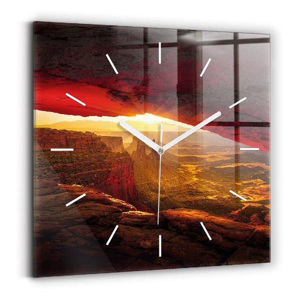 Horloge murale carrée Grand Canyon Arizona