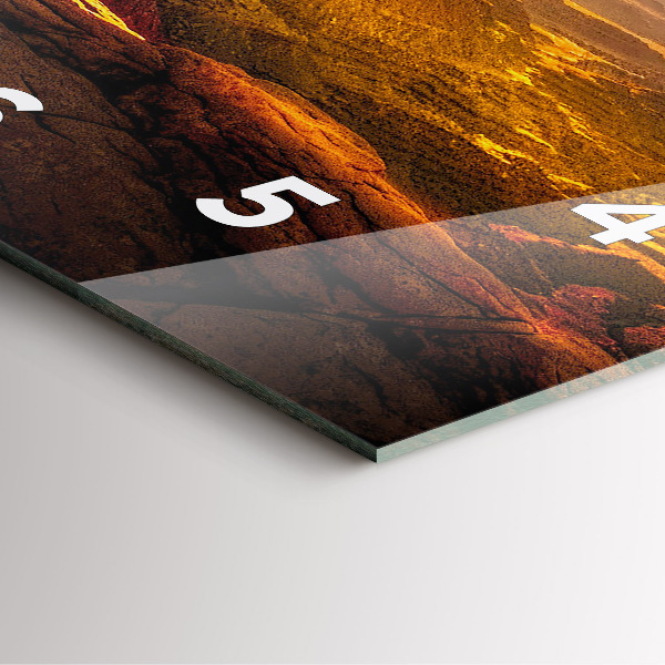 Horloge murale carrée Grand Canyon Arizona