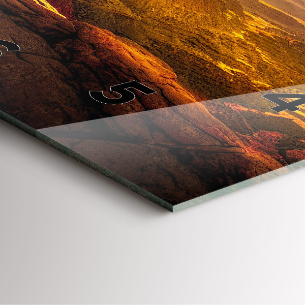 Horloge murale carrée Grand Canyon Arizona