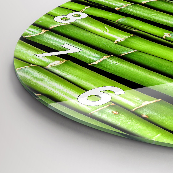 Horloge ronde Bambou asiatique