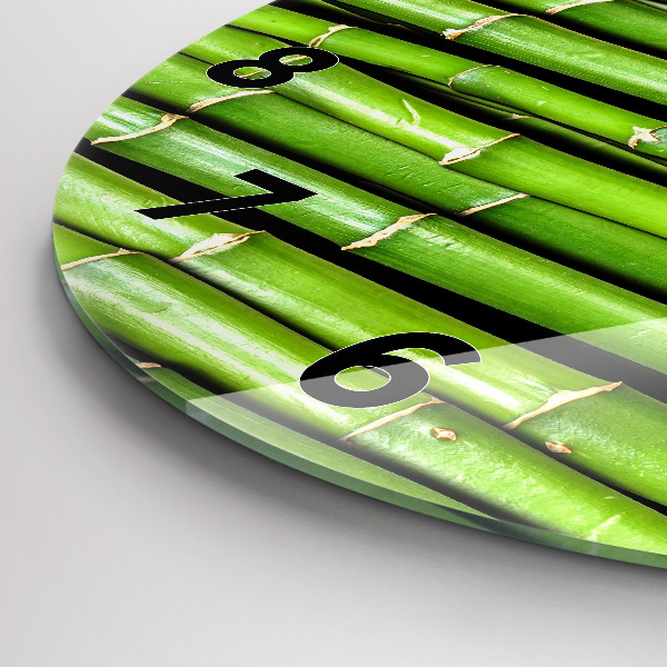 Horloge ronde Bambou asiatique