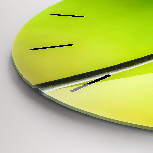 Horloge ronde Fleurs bleues