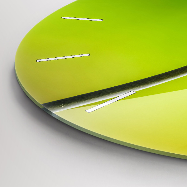 Horloge ronde Fleurs bleues