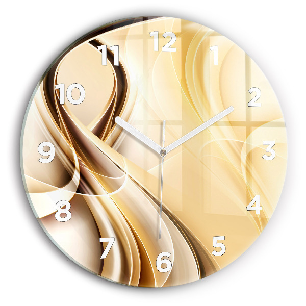 Horloge ronde 'Ondes d''abstraction'