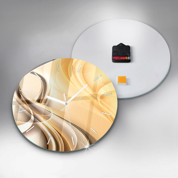 Horloge ronde 'Ondes d''abstraction'