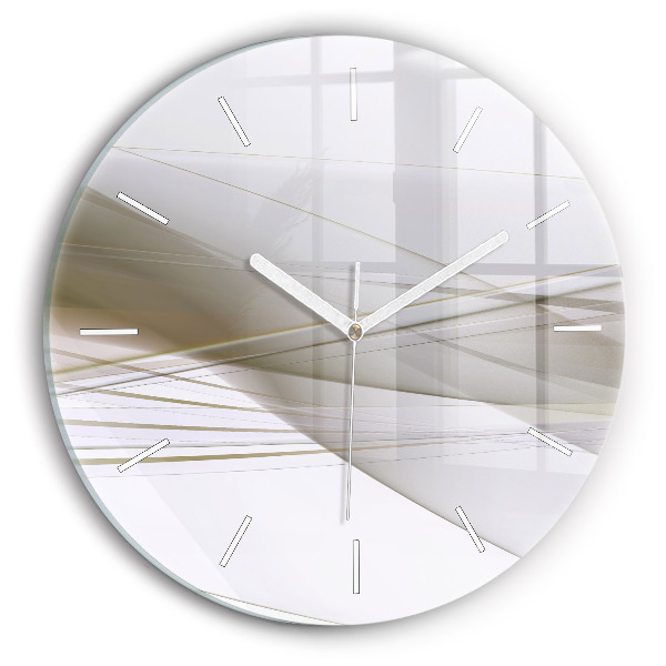 Horloge ronde Abstraction lumineuse