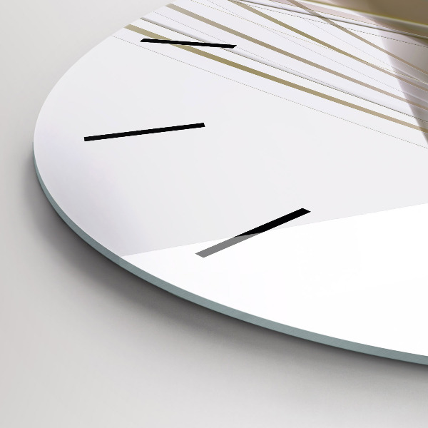Horloge ronde Abstraction lumineuse