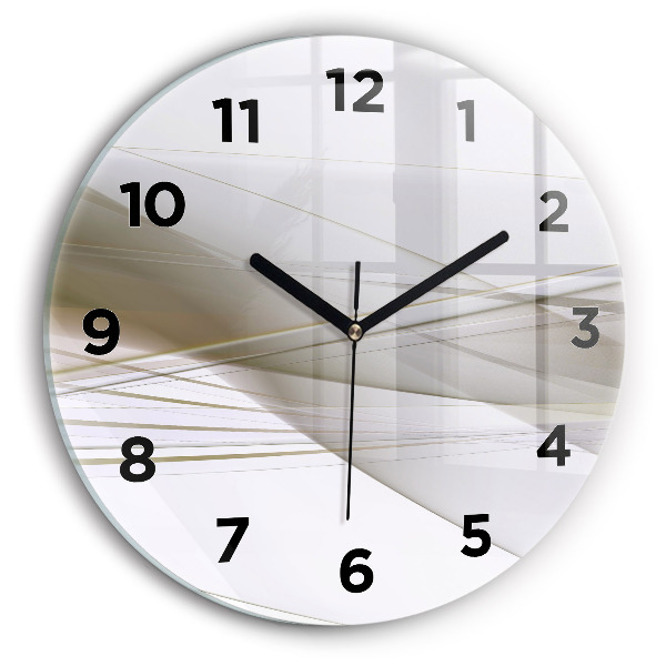 Horloge ronde Abstraction lumineuse