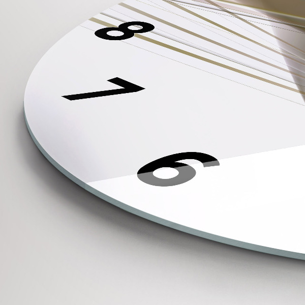 Horloge ronde Abstraction lumineuse