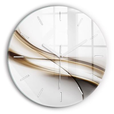 Horloge ronde Lignes abstraites