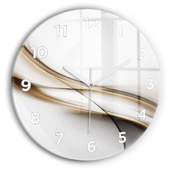 Horloge ronde Lignes abstraites