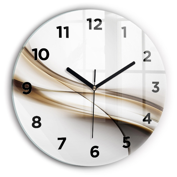 Horloge ronde Lignes abstraites