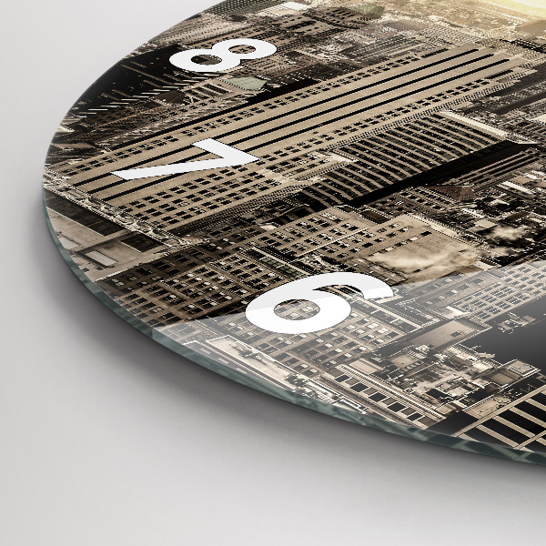 Horloge ronde Gratte-ciel à New York