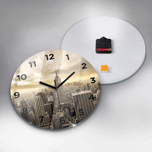 Horloge ronde Gratte-ciel à New York