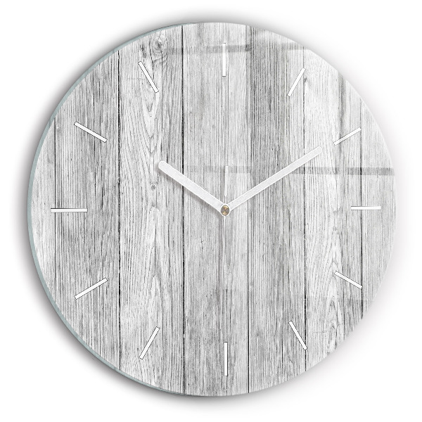 Horloge ronde Panneaux en bois